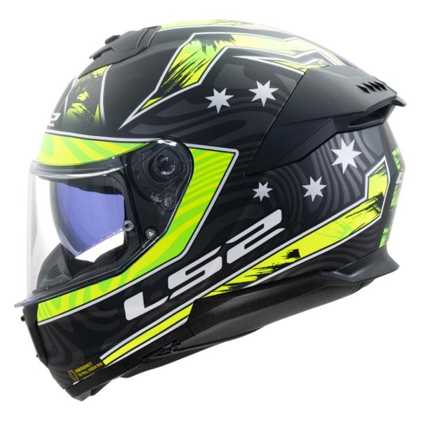 Integral LS2 Stream II Galdam Negro H-Vis Amarillo FF808 Integral LS2 Stream II Galdam Negro H-Vis Amarillo FF808