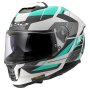 Casque Integral LS2 Stream II Road Cyan Gris claro FF808