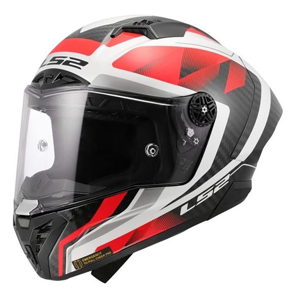 Integral LS2 Thunder GP Aero Raute Blanco Rojo FF805 Integral LS2 Thunder GP Aero Raute Blanco Rojo FF805