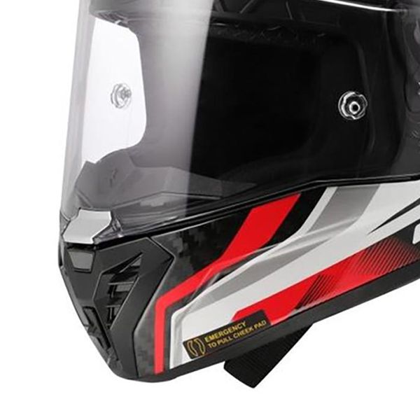 LS2 Thunder GP Aero Raute Blanco Rojo FF805