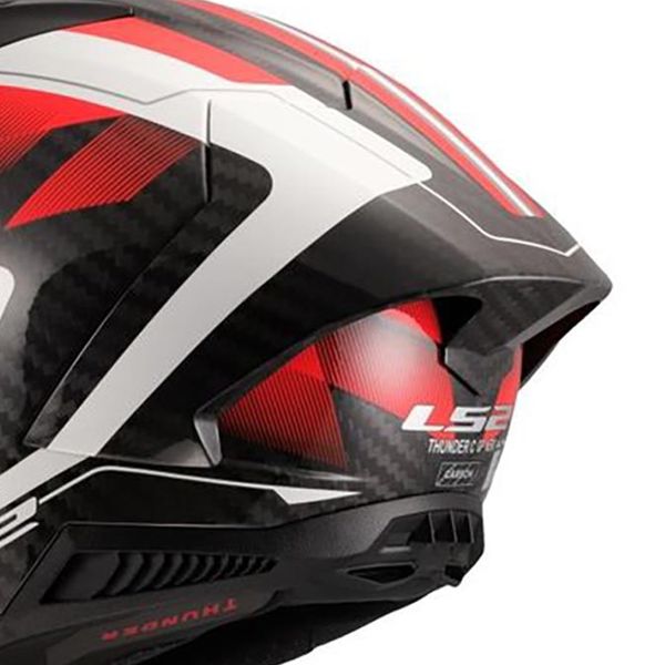 LS2 Thunder GP Aero Raute Blanco Rojo FF805
