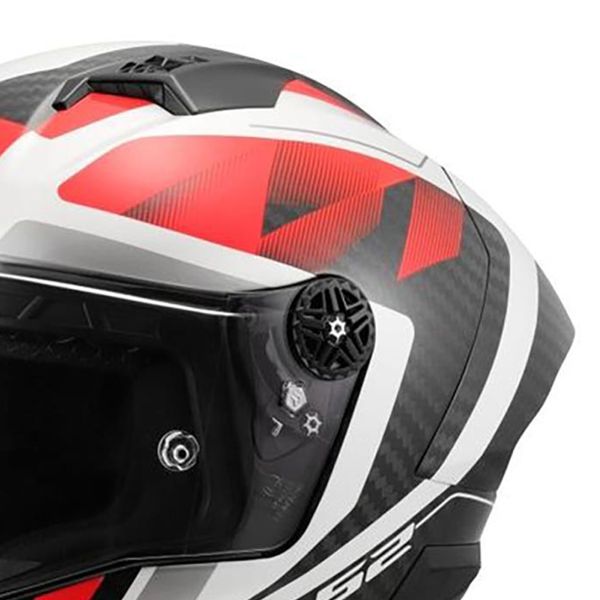 LS2 Thunder GP Aero Raute Blanco Rojo FF805