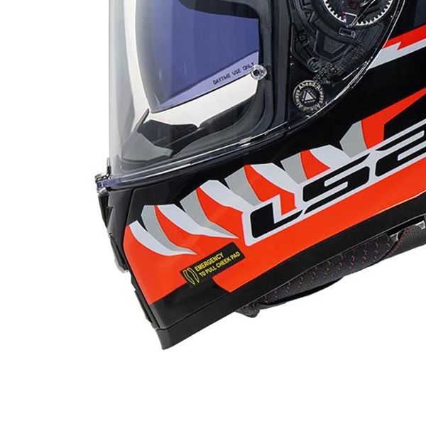 LS2 Vector II Buntri Negro Rojo FF811