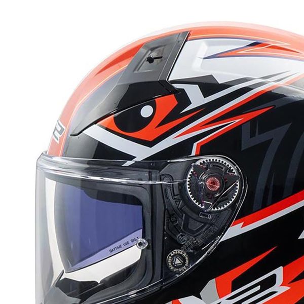 LS2 Vector II Buntri Negro Rojo FF811