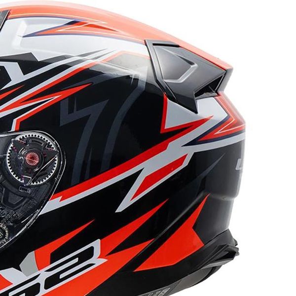 LS2 Vector II Buntri Negro Rojo FF811