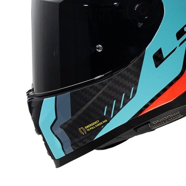 LS2 Vector II C Grid Rojo Cian FF811