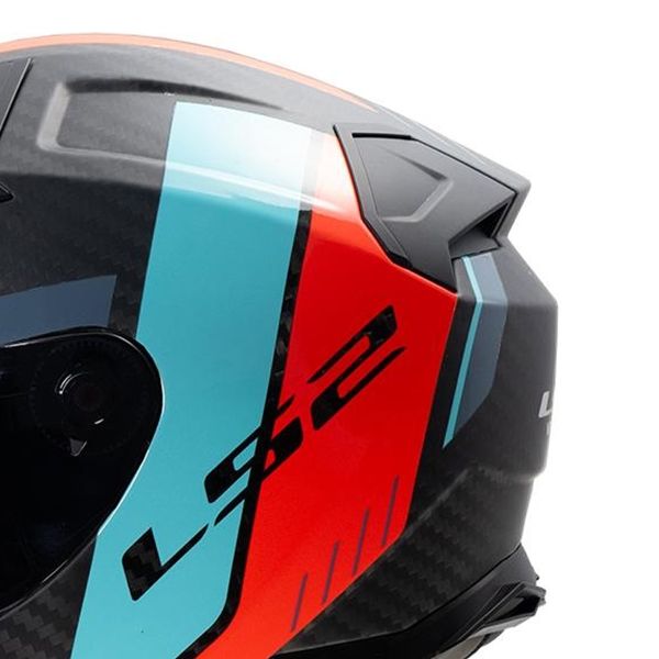 LS2 Vector II C Grid Rojo Cian FF811