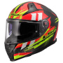 Casque Integral LS2 Vector II C Tantic Rojo H-Vis Amarillo FF811