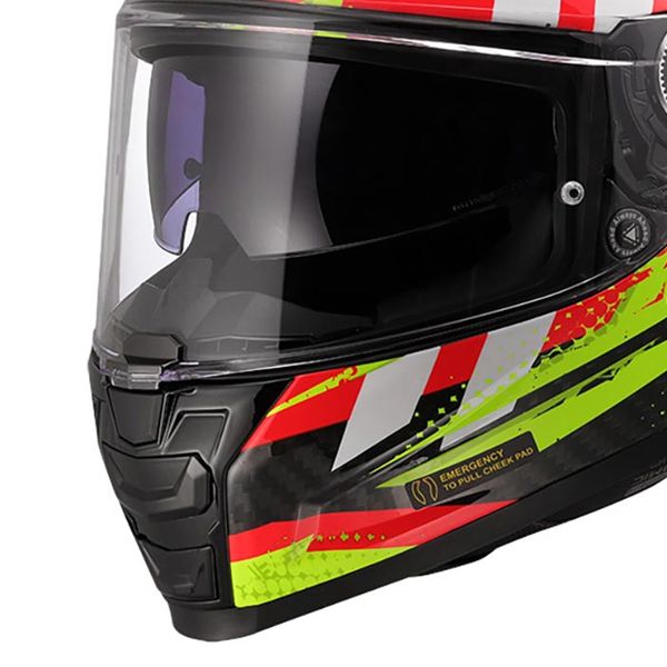 LS2 Vector II C Tantic Rojo H-Vis Amarillo FF811