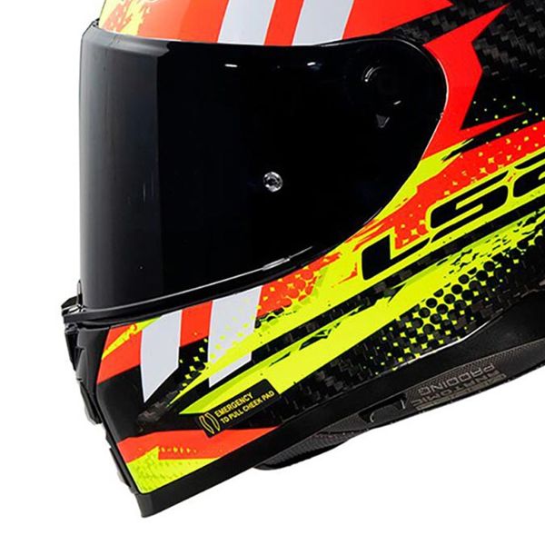 LS2 Vector II C Tantic Rojo H-Vis Amarillo FF811