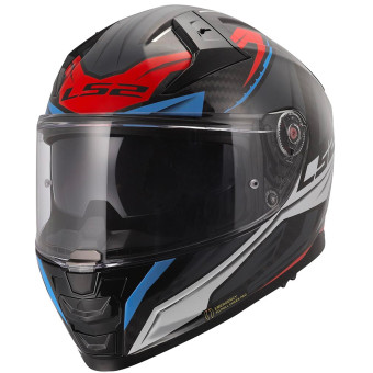 Casque Integral LS2 Vector II Savage White Blue Red FF811
