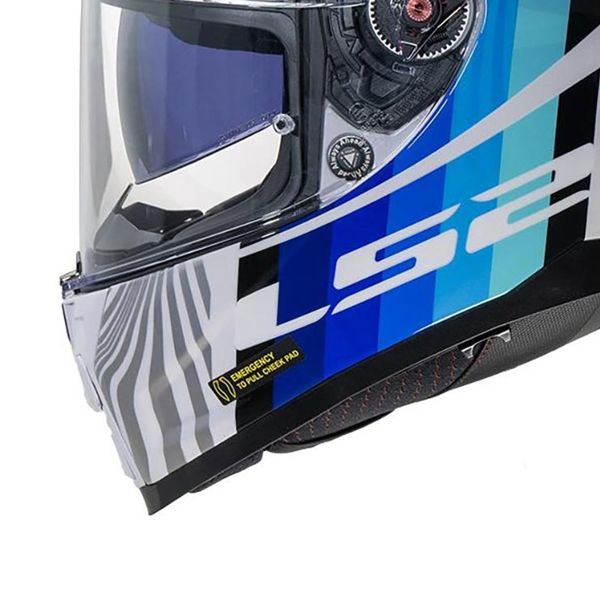 LS2 Vector II Freedom Blanco Plata FF811