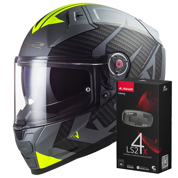 Integral LS2 Vector II Splitter Titanium H-V FF811 + Kit Bluetooth 4X Cardo Integral LS2 Vector II Splitter Titanium H-V FF811 + Kit Bluetooth 4X Cardo