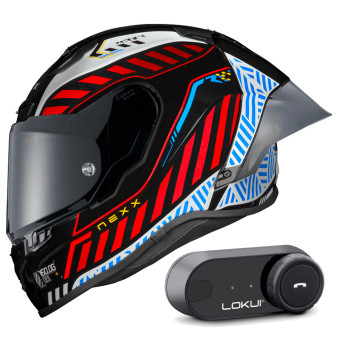 Integral Nexx X.R3R Out Brake Black White + Kit Bluetooth Lokui K30