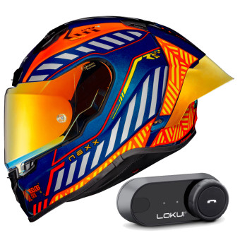 Integral Nexx X.R3R Out Brake Orange + Kit Bluetooth Lokui K30