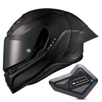 Integral Nexx X.R3R Zero Pro 2 Carbon Black Matt + Kit Bluetooth BT Mini