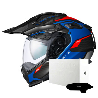Casque Integral Nexx X.WED3 Keyo Blue Red Matt + X.COM 3 Pro Casque Integral Nexx X.WED3 Keyo Blue Red Matt + X.COM 3 Pro