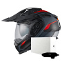 Casque Integral Nexx X.WED3 Keyo Grey Red Matt + X.COM 3 Pro