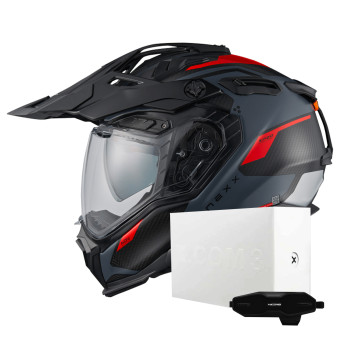 Casque Integral Nexx X.WED3 Keyo Grey Red Matt + X.COM 3 Casque Integral Nexx X.WED3 Keyo Grey Red Matt + X.COM 3