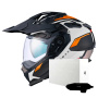 Casque Integral Nexx X.WED3 Keyo White Orange Matt + X.COM 3 Pro