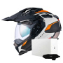 Casque Integral Nexx X.WED3 Keyo White Orange Matt + X.COM 3