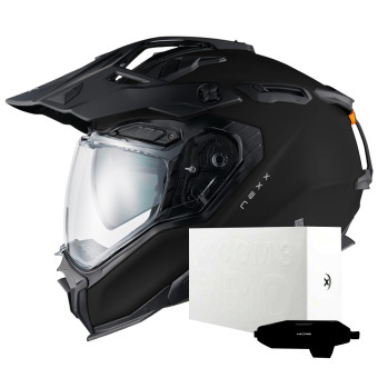 Casque Integral Nexx X.WED3 Plain Black Matt + X.COM 3 Pro Casque Integral Nexx X.WED3 Plain Black Matt + X.COM 3 Pro