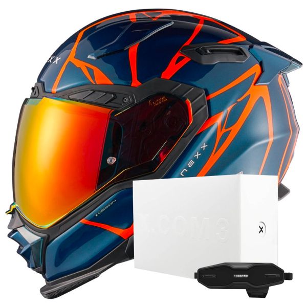 Integral Nexx X.WST3 B-Side Blue Orange Teal + X.COM 3 Pro