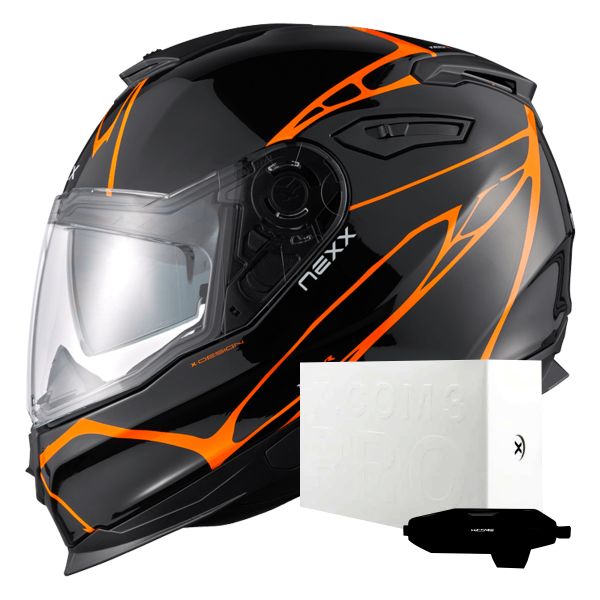 Integral Nexx Y.100 B-Side Black Orange + X.COM 3 Pro