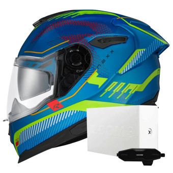 Integral Nexx Y.100R Baron Sky Blue Neon + X.COM 3