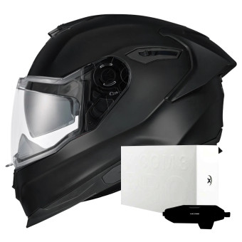Casque Integral Nexx Y.100R Full Black Matt + X.COM 3 Pro Casque Integral Nexx Y.100R Full Black Matt + X.COM 3 Pro