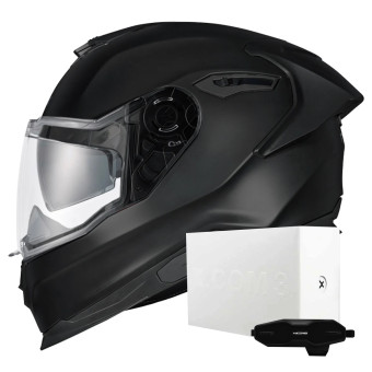 Casque Integral Nexx Y.100R Full Black Matt + X.COM 3 Casque Integral Nexx Y.100R Full Black Matt + X.COM 3