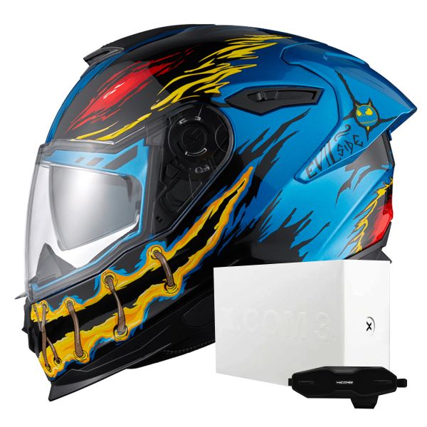 Integral Nexx Y.100R Night Rider Sky Blue + X.COM 3