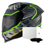 Casque Integral Nexx Y.100R Urbangram Black Matt + X.COM 3 Pro