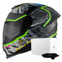 Casque Integral Nexx Y.100R Urbangram Black Matt + X.COM 3