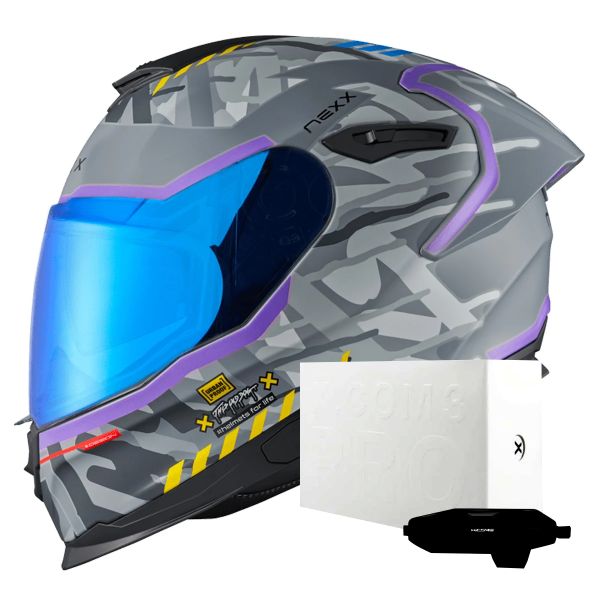 Integral Nexx Y.100R Urbangram Nardo Grey Matt + X.COM 3 Pro