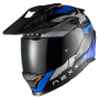 Casque Integral Nexx Y.Travl Primal Blue Neon Mat