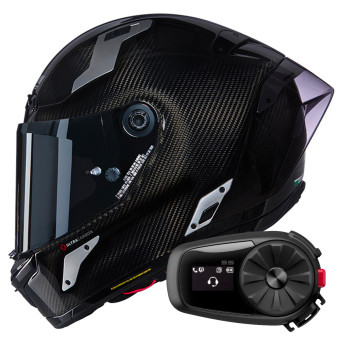 Integral Nolan X-804 RS Ultra Carbon Argento 332 + Kit Bluetooth 5S Solo
