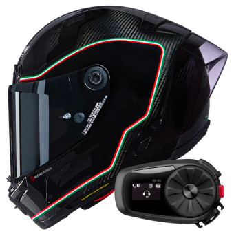 Integral Nolan X-804 RS Ultra Carbon Asso Di Picche 341 + Kit Bluetooth 5S Solo