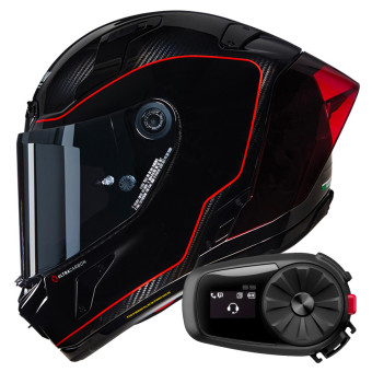 Integral Nolan X-804 RS Ultra Carbon Asso Di Picche 342 + Kit Bluetooth 5S Solo