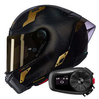 Integral Nolan X-804 RS Ultra Carbon Aureo 330 + Kit Bluetooth 5S Solo