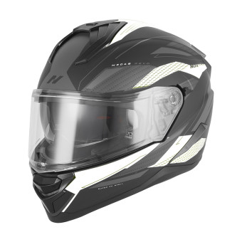 Casque Integral NOX N304S Revo Mat Black White