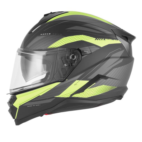NOX N304S Revo Mat Black Yellow