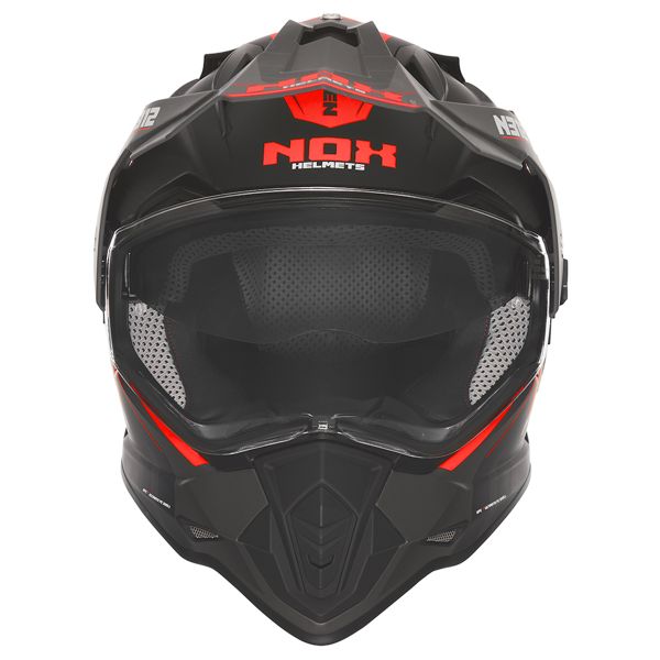 NOX N312 Vapor Matt Black Red