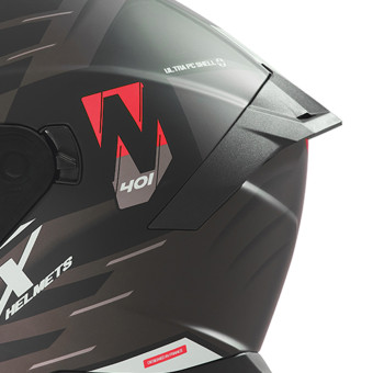 NOX N401 Crower Matt Black Red