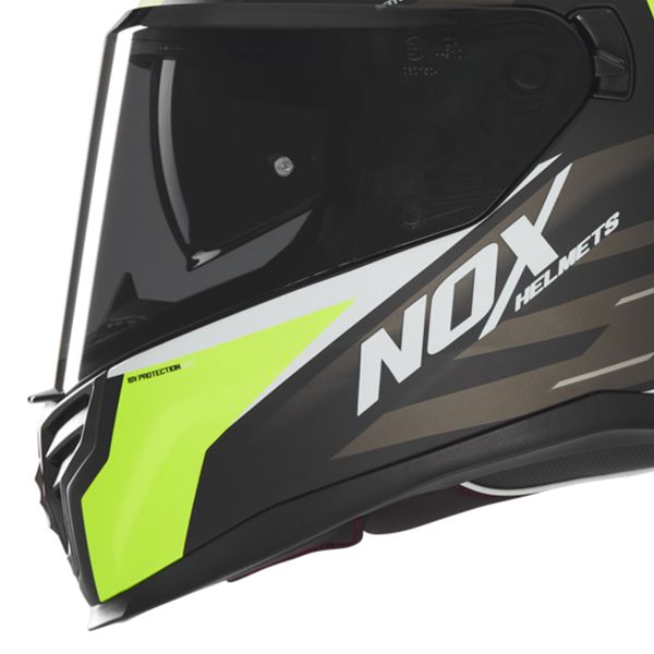 NOX N401 Crower Matt Black Yellow