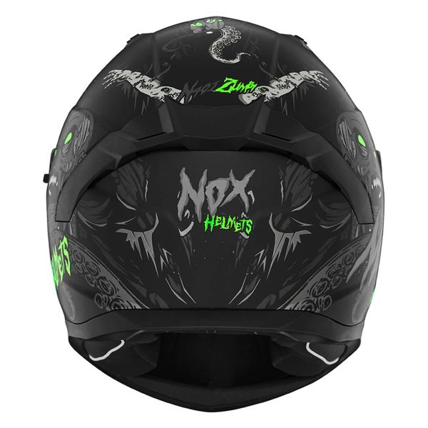 NOX N401 Zumbi Matt Black Neon Green + Kit Bluetooth 5S Solo