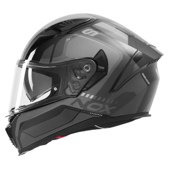 NOX N402 Mentor Black Silver Shiny