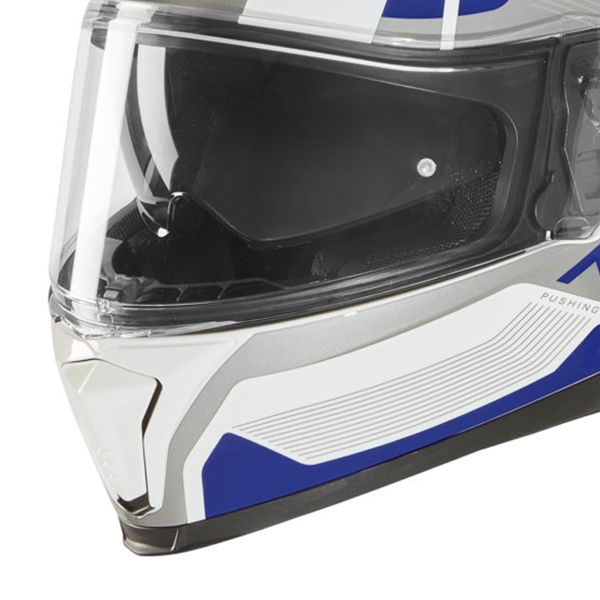 NOX N402 Mentor White Blue Red Shiny