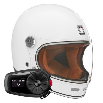 Integral NOX Revenge Shiny White + Kit Bluetooth 5S Solo