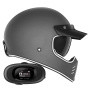 Casque Integral NOX Seventy II Matt Titanium + Kit bluetooth 5R Lite